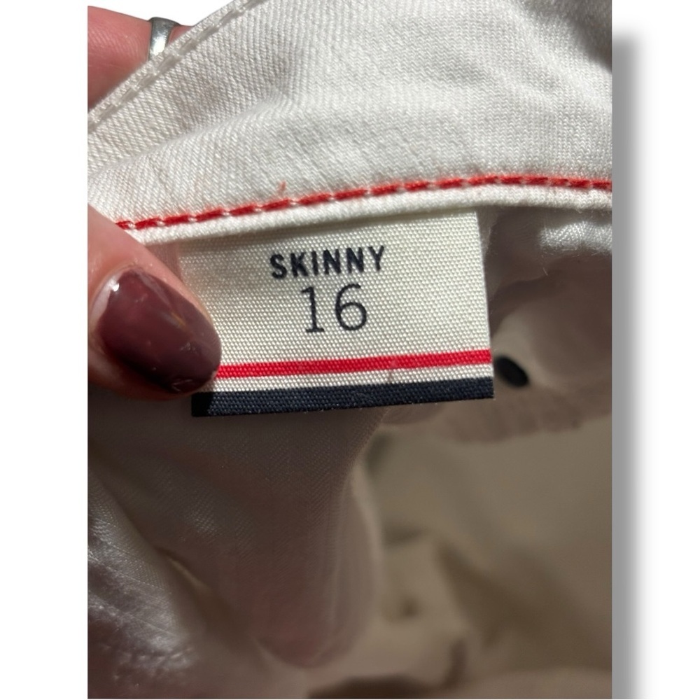 Tommy Hilfiger Women's Bright White Denim High Rise Tapered Size 16 Skinny Jeans - Picture 11 of 16